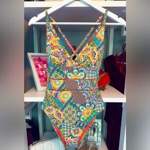 Blue Rod Beattie One Piece Colorful One Piece Bathing suit